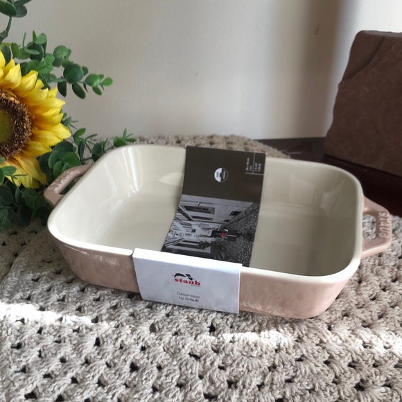 Staub Ceramic Baking Dish in Light Pink - Picture 1 of 11